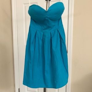 Turquoise tube top dress